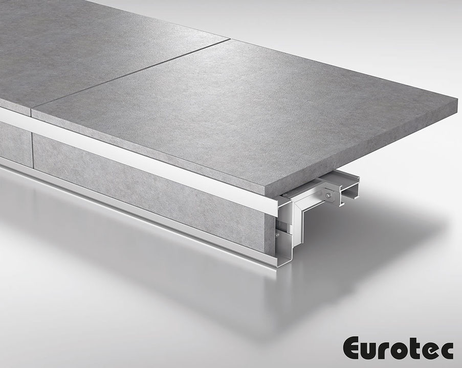End profiles for aluminium substructure